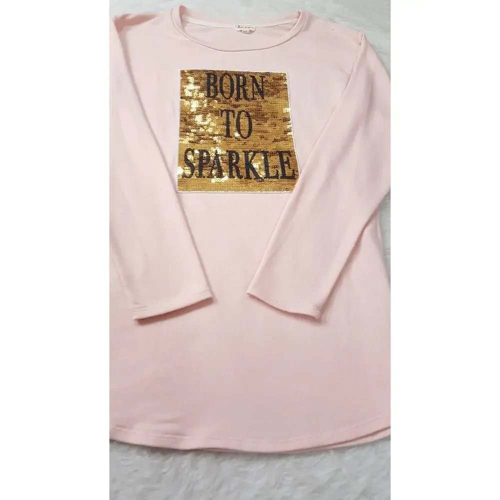 Ten Sixty Sherman Girls Born To Sparkle Sequin Tunic XL